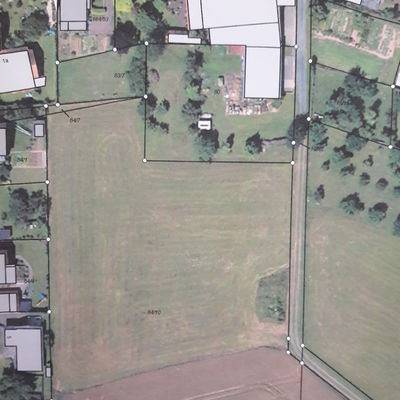 Liegenschaftskarte mit Luftbild Betziesdorf-Sd