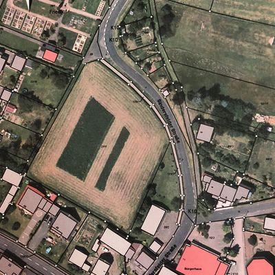 Liegenschaftskarte mit Luftbild Anzefahr "Am Friedhof"