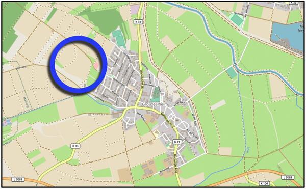 Plan: R&auml;umliche Lage des Plangebietes
