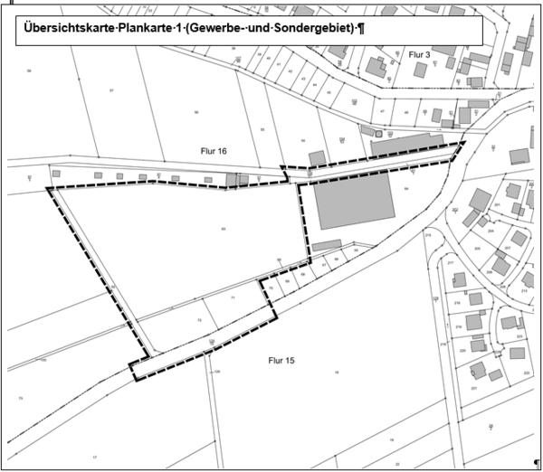 &Uuml;bersichtskarte Plankarte 1